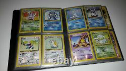 Collection Cartes Pokemon Set de Base COMPLET dont Dracaufeu 1ED Wizard FR