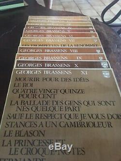 Collection Complète De 11 Vinyles George Brassens
