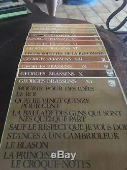 Collection Complète De 11 Vinyles George Brassens