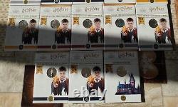 Collection Complete X22 Monnaies Argent 10e Et 50e Harry Potter 2021