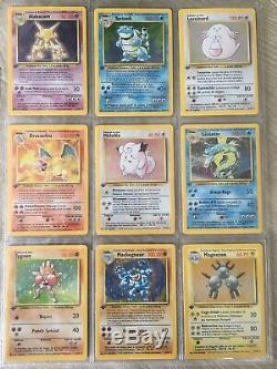Collection Pokémon complète set de base Edition 1 FR, dracaufeu, tortank