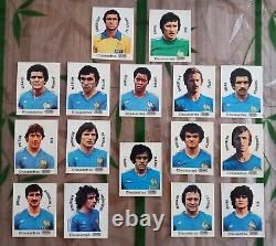 Collection complète 16 images Panini Chaussettes Stemm Coupe du monde 78 Platini