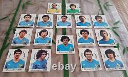 Collection complète 16 images Panini Chaussettes Stemm Coupe du monde 78 Platini