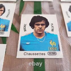Collection complète 16 images Panini Chaussettes Stemm Coupe du monde 78 Platini
