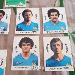 Collection complète 16 images Panini Chaussettes Stemm Coupe du monde 78 Platini