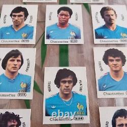 Collection complète 16 images Panini Chaussettes Stemm Coupe du monde 78 Platini