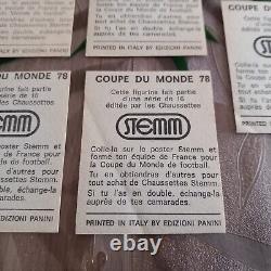 Collection complète 16 images Panini Chaussettes Stemm Coupe du monde 78 Platini