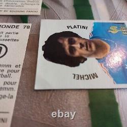 Collection complète 16 images Panini Chaussettes Stemm Coupe du monde 78 Platini