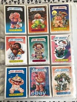 Collection complète (177 pièces) carte les Crados série 1 de 1986