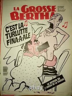 Collection complète La Grosse Bertha Journal satirique 98 N° de 01/91 a 12/92