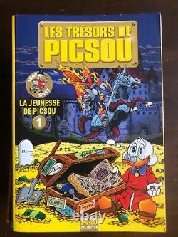 Collection complète La Jeunesse de Picsou t. 1 à 7 poster + stickers intacts