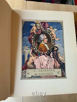 Collection complète Mémoires de Casanova tomes 1 à 10 1931 / reliure d'origine