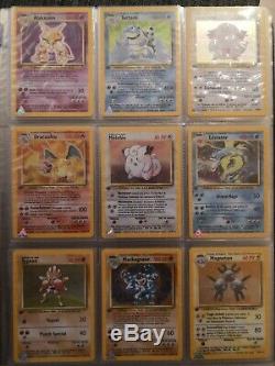 Collection complète carte pokemon set de base full édition 1
