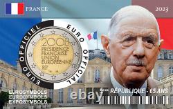 Collection complète de 11 Coincards 5ème République 2 euros France 33906