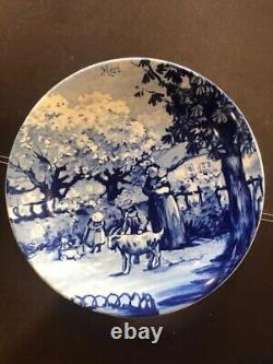 Collection complète de 12 assiettes Delfts Série 5 les mois de l'année
