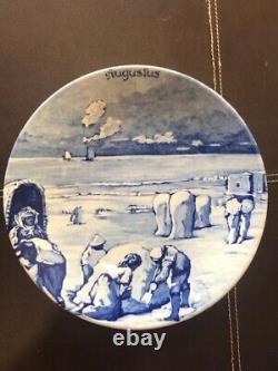 Collection complète de 12 assiettes Delfts Série 5 les mois de l'année