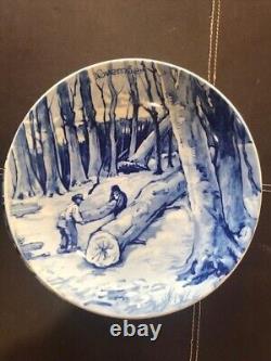 Collection complète de 12 assiettes Delfts Série 5 les mois de l'année