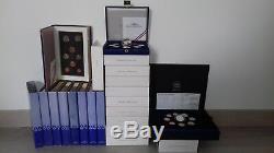 Collection complète de 16 Coffrets Euro France de 1999 à 2014 BE / PROOF