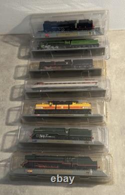 Collection complète de 22 maquettes de wagons de train Del Prado Collection