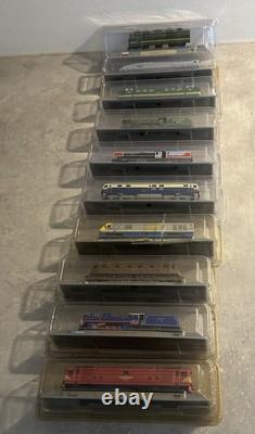 Collection complète de 22 maquettes de wagons de train Del Prado Collection
