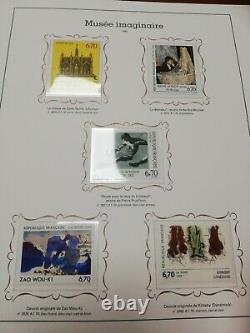 Collection complète de 260 timbres, tableaux musée imaginaire, de 1961 à 2012