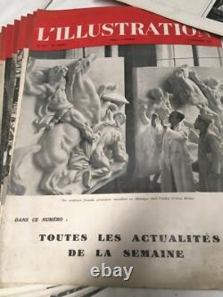 Collection complète de 27revues l'illustration 1943 à 1944