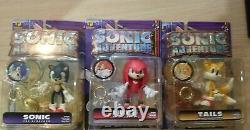 Collection complète de 3 figurines ReSaurus Sonic Adventure 1999 (neuves)