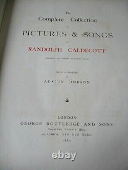 Collection complète de photos et chansons, 1887, Randolph Caldecott, Ltd Ed, illust