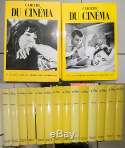 Collection complète des Cahiers du cinéma reliés (tome 1 à 14), TBE
