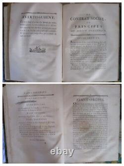 Collection complète des OEUVRES de ROUSSEAU. Genève, 1782. 11 vol. In-4 (sur 12)