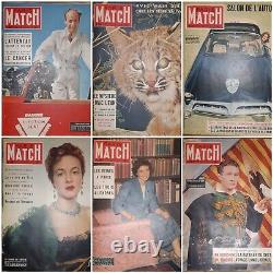 Collection complète des hebdomadaires Match 1953 en 4 albums reliés