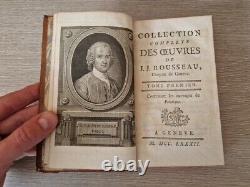 Collection complètes des oeuvres de J. J Rousseau 1781/1782 Genève en 30 volumes