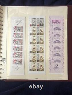 Collection de timbres de France NEUF de 1986 à 1990 complet en album Lindner