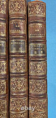 Collection des Oeuvres Complètes ROUSSEAU Jean-Jacques Edité par S. N, 1782