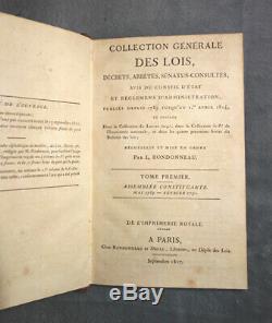 Collection générale des lois de 1789 à 1819 complète en 32 volumes