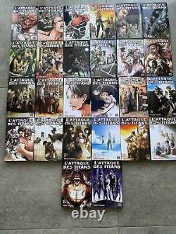 Collection manga Attaque des Titans serie complete tome 1 à 26 VF Pika neuf