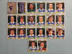 Collection panini complete tres rare equipe de france euro 96 zidane deschamps