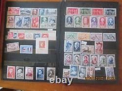 Collection presque complète de timbres neufs de 1945 à 1959. Côte 1500 E enviro