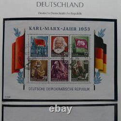 Collection timbres Allemagne de l'Est 1949-1990 complète en 3 albums