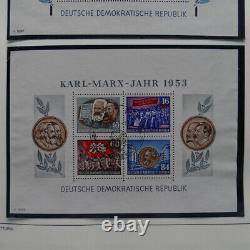 Collection timbres Allemagne de l'Est 1949-1990 complète en 3 albums