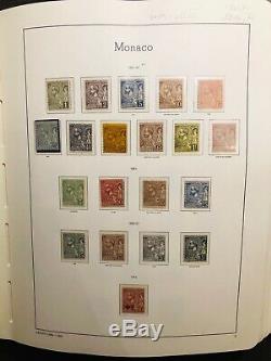 Collection timbres de Monaco 1885 à 2002 complet neufs en 3 albums ++++