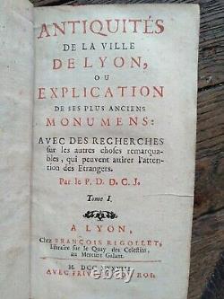 Colonia Antiquités de la ville de Lyon 1738 Gravures COMPLET Histoire