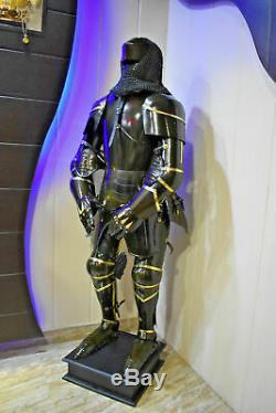 Complet Corps Armor 1.8m Suit Médiévale Knight Suit de 15th Siècle Combat Main