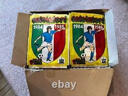 Complete Display 100 Packets Edis Calciatori 1984/1985 Very Rare Collector