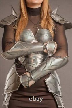 Costume complet d'armure pour femme médiévale, Costume de Cosplay fantaisie
