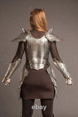 Costume complet d'armure pour femme médiévale, Costume de Cosplay fantaisie