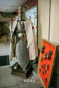 Costume d'armure de chevalier templier combat croisé costume d'armure complète