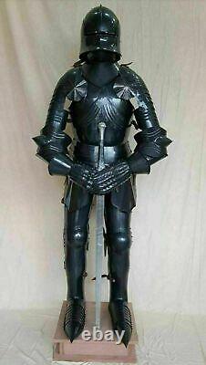 Costume de chevalier gothique allemand armure de corps complet costume