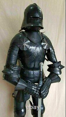 Costume de chevalier gothique allemand armure de corps complet costume