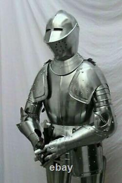 Costume de chevalier médiéval d'armure croisé combat complet du corps